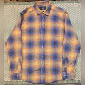 Portuguese Flannel Cerejeira Button-Up Shirt in Sunburst Men's Size XL